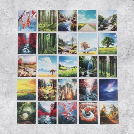 Set of stickers "Nature", 6 x 7 cm, 50 pcs-1