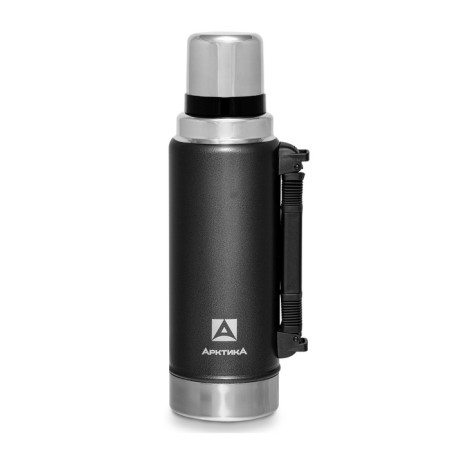 Thermos "Arctic. UAZ", 1.25 l, with a pen, retains heat 40 hours, black-2