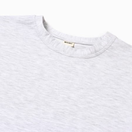 Women's T -shirt Oversize minku: One Most Brand Color Gray Melange, Size 42-5