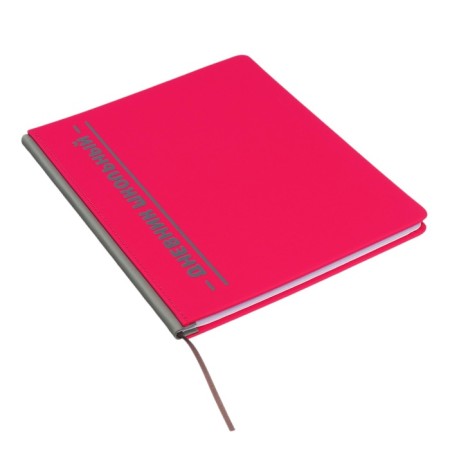 Universal diary for grades 1-11 Excellence, solid cover of artificial leather, silkography, lies, 48 ​​sheets, pink-1