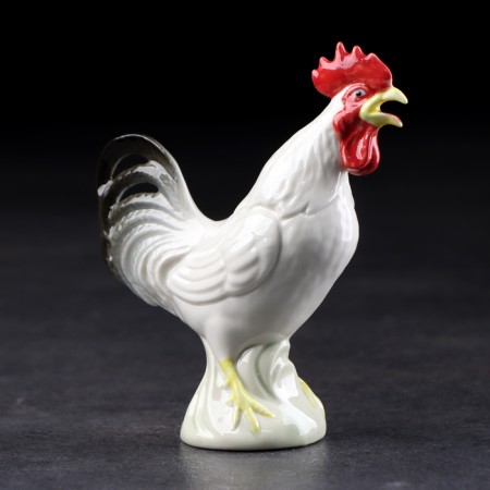 Souvenir "Rooster", 12 cm, handmade, porcelain-2