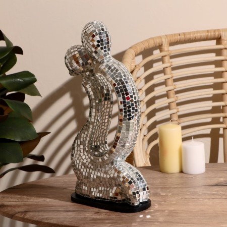 Abstraction "Together" ceramics, glass 22x8x40 cm-1