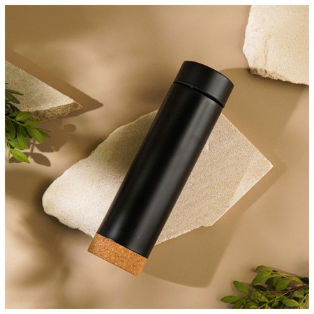 Thermos with thermometer Sima-Land Home, 500 ml, black color-6