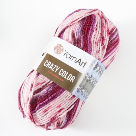 Yarn "Crazy Color" 25% wool, 75% acrylic 260m/100g (168 print)-1