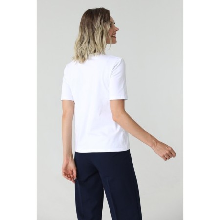 Basic T -shirt with round neckline, size 42-2