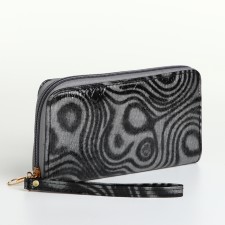 Women's wallet with lightning, gray color