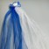 Set for the hood of the wedding car "Fat + 3 bows" Blue