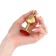Anal traffic jam-hoods, gold, red crystal, d = 27 mm