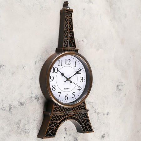 Wall clock, series: interior, "rivoli", discrete move, 21 x 47 cm-1