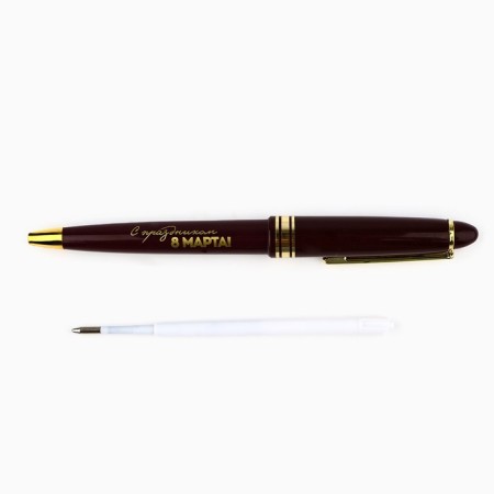 Pen in the red tube "since March 8", plastic-3