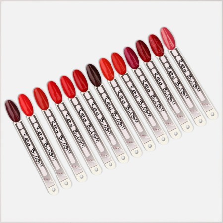 Gel nail polish "Red Boom", with sparkles, 3 phase, 8 ml, led/uv, color (77)-6