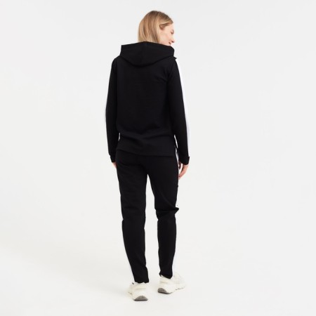 Women's costume (sweatshirt/trousers) Charlotte, black color, size 48-5