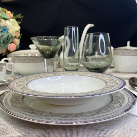 A set of deep plates of Lenardi Eleagant, D = 23 cm, 6 pcs-1