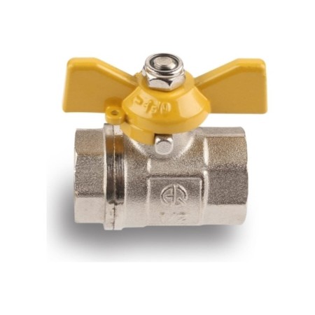 Ball the gas gas aqualink, PN 16, the inner/internal thread 1/2 ", butterfly, nickelir.