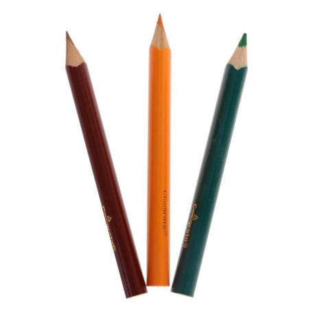 Cauligrata color color pencils "Princess", mini in a cardboard box, a triangular, wooden building-8
