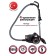 Pioneer VC355C vacuum cleaner, cyclone, 2100W, 2.5 l, red color