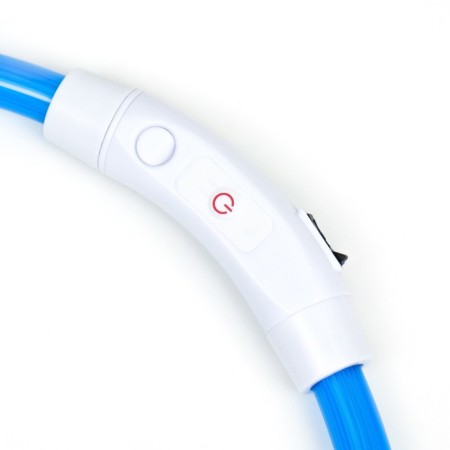 Collar - backlight ring, charging from USB, up to 70 cm, 3 glow modes, blue-6