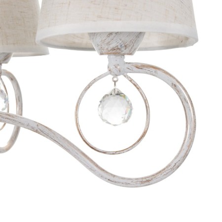 Virzhini chandelier 5x40W E14 white+gold 56x56x80 cm Bayerlux-3