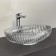 Haller shell COMFORTY CF24001, glass, oval, transparent glass, 51 cm