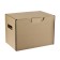 Box with a lid 250 x 340 x 260 mm, calligrata, microgofrodcarton, brown