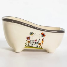 Elrington sponge stand “Striped Cat”, 12.7x6.7 cm
