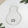 Ceramic Mengitsa “Happy New Year!”, 14 x 20 x 3 cm, white color