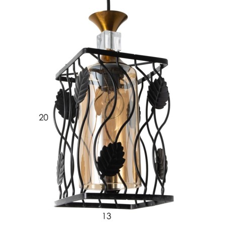Lamp Bayerlux 2111/1bk E27 40W Black 23x23x100 cm-6