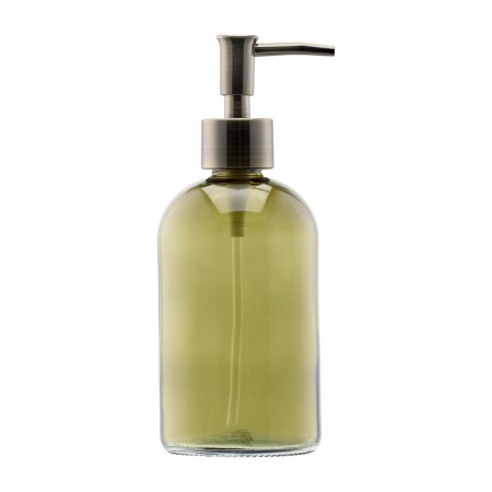 Liquid soap dispenser, 7.5x7.5x19.5 cm, green color-5
