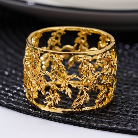 NOBLE napkin ring, 4.5 × 4.5 × 3 cm, gold color