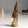 Polystone souvenir "Santa Claus in a cap with a spruce branch and cones" 9x7.5x25.5 cm