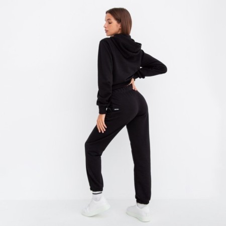 Female set (sweatshirt/pants), black color, size 42-2