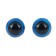 Screw eyes with plugs, translucent, set 4 pcs, color blue, size 1 pc: 1.3 × 1.3 cm
