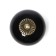 Pen button Dome Ceramics 003, ceramic, black