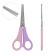 Baby scissors for left -handed 13.5 cm, Erichkrause Joy Pastel, with a ruler on blades, rounded ends, blister