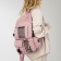 School backpack on lightning, 5 outer pockets, pink color