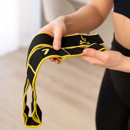 Sangh expander, elastic, with captures 90x4 cm, yellow color-9