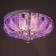 Svetogor chandelier "Drops" 8x60W E27 LED lighting chrome 60x60cm