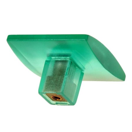 Handle button Plastic 003, plastic, green-2