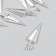 Decor for creativity Metal "Umbrella composed" set 10 pcs silver 1.1x4.2 cm