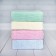 Knitted blanket, size 90x118 cm, blue color