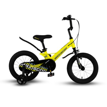 Bicycle 14 ’’ maxiscoo space standard plus, yellow matte color