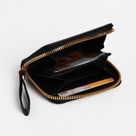 Children's wallet with lightning, black color-3