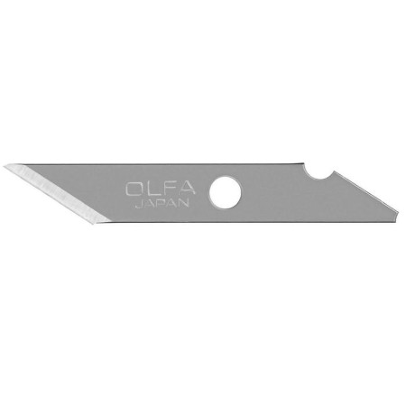A set of OLFA OL-KB feather blades, for AK-1, 11x6x0.45 mm, 25 pieces