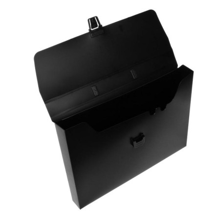 A4 Portfire folder, 1 Calligrata department, 700 μm, sand, black-4