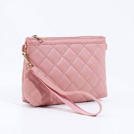 Bag Cross-Bodi with a zipper, pink color-3
