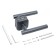 Set of door handles Bulat RF 04.02 Fort, matte black