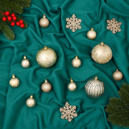 A set of jewelry plastic 30 pcs "Trilate" d-7 and 3.5 cm, snowflake-6.5 cm, mix
