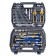 Набор инструмента KRAFT KT700677, 1/2" и 1/4" 6 гр. головки, 4-32 мм, 73 предмета, кейс