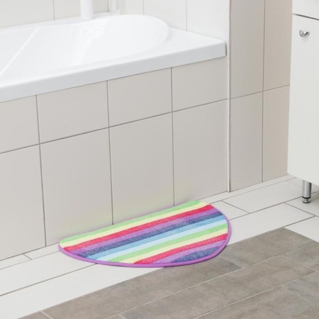 Rainbow wave rug, 40 × 59 cm