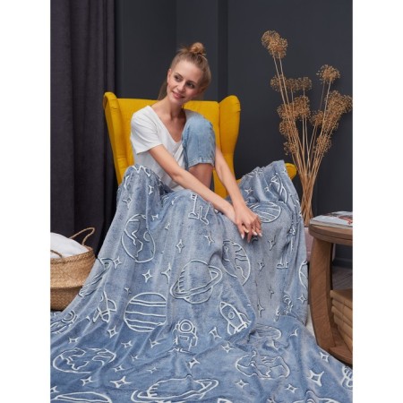 Planets blanket, size 150x200 cm-1